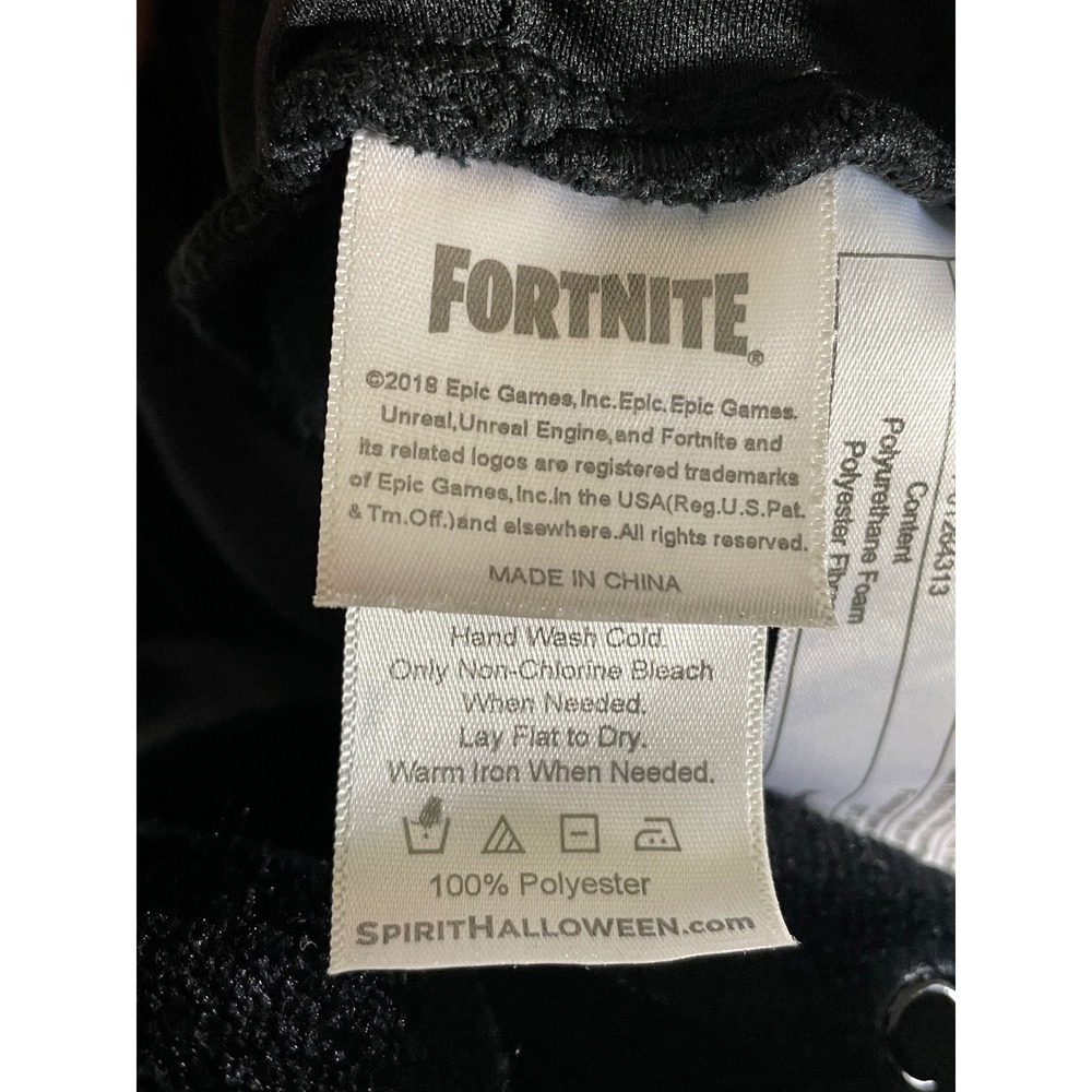 Fortnite Spirit Halloween Adult L/XL Black Jumpsuit Costume Cosplay Gamer - Picture 4 of 11